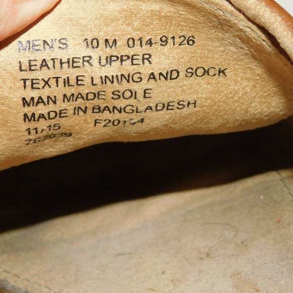 Leather Vero Cuoio Lace Up Cap Toe Brown Dress Shoes Men\'s Size 10M main image 8